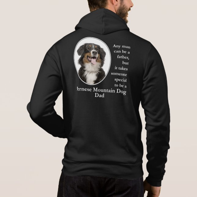 Bernese Mt. Chien Papa Sweat - shirt à capuche (Dos)
