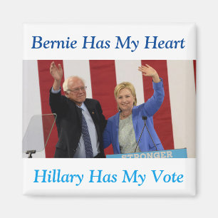 Bernie A Mon Coeur, Hillary A Mon Aimant Vote