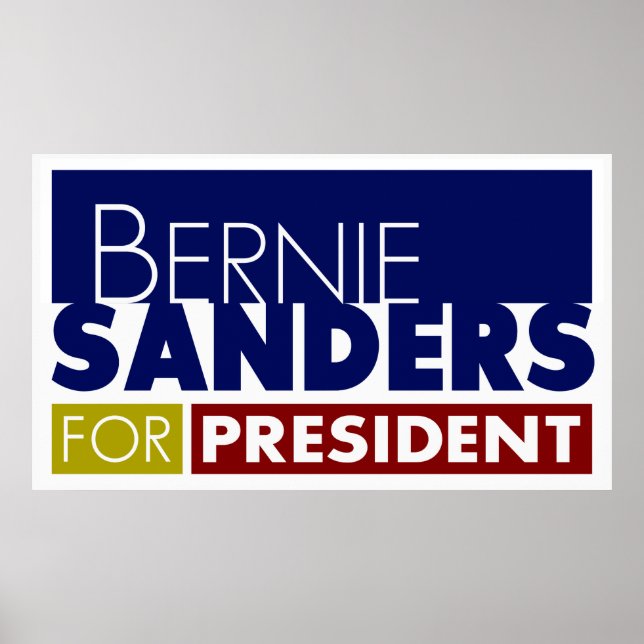 Bernie Sanders for President Poster V1 (Devant)