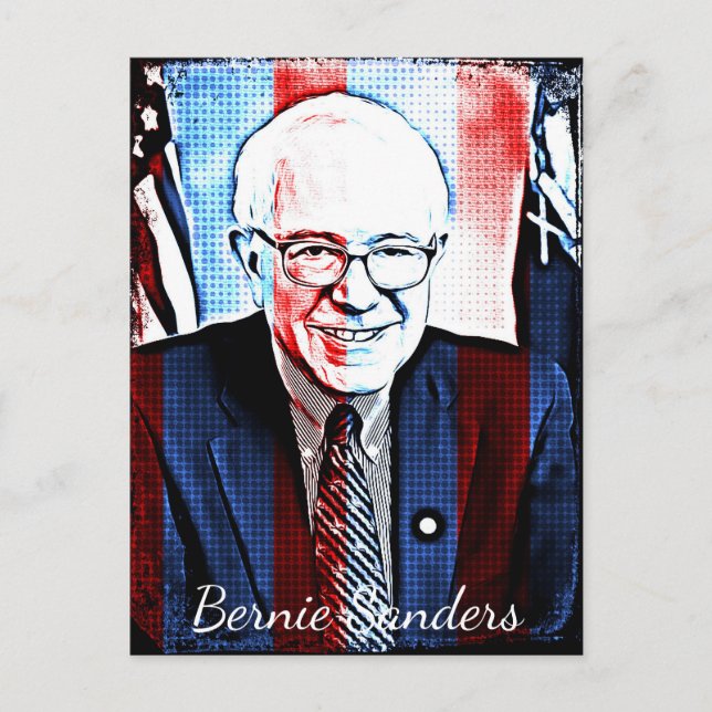 Bernie Sanders Support Carte postale Art numérique (Devant)