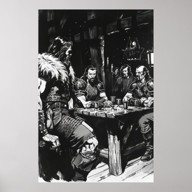 Bernie Wrightson Black Ink Poster de style d'art c (Devant)