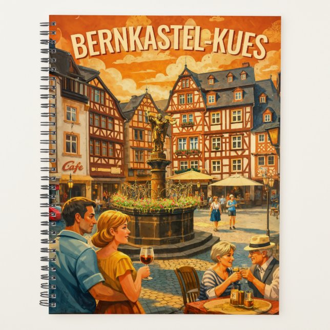 Bernkastel-Kues Germany Vintage Travel Art (Devant)