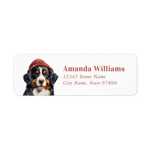 Bernois Mountain Dog Adresse de retour Étiquettes