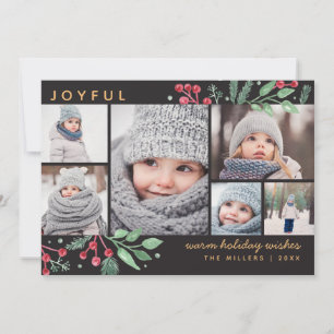 Berries d'hiver Verdure Noël Multi-photo