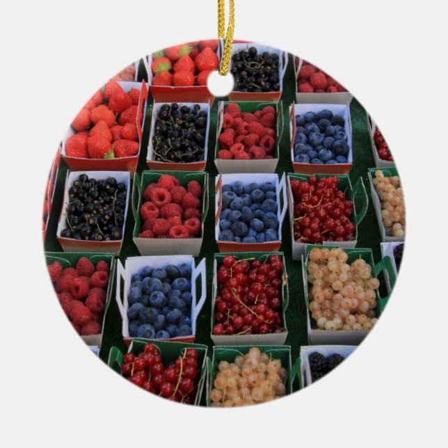 Berries en boîtes ornement de Noël (Devant)