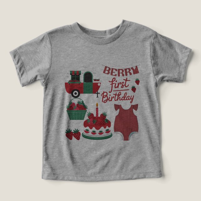 Berry 1er Anniversaire T-shirt (Design Recto)