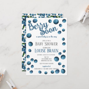Berry Bientôt Baby shower Invitation