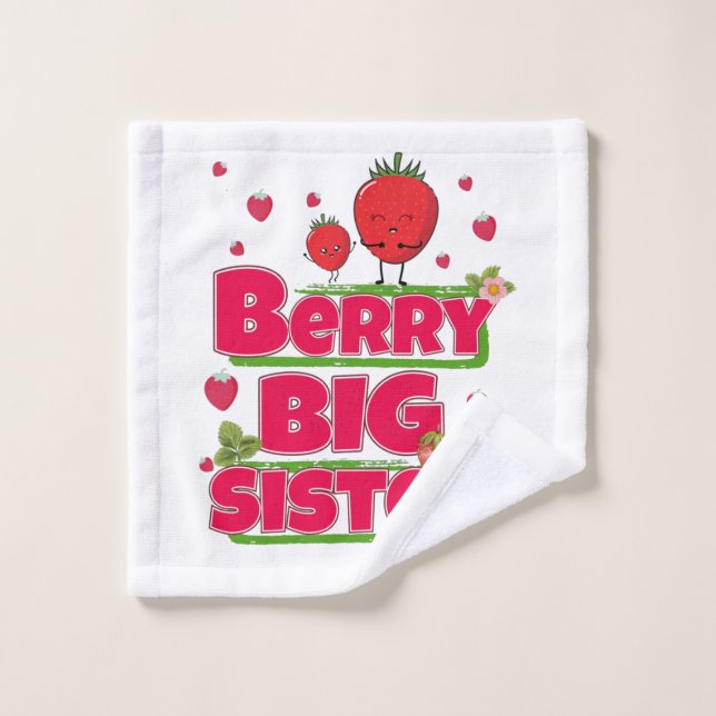 Berry Big Sister - Pun mignonne aux fraises (Gant de toilette)