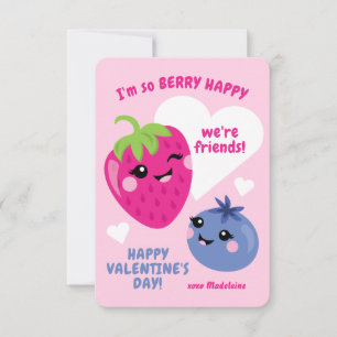 Berry Classroom Valentine Cartes pour enfants