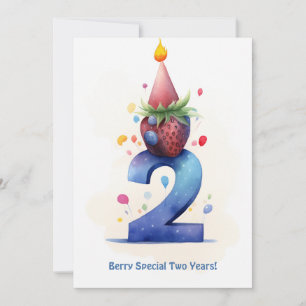 Berry Cute 2e Anniversaire Carte Anniversaire