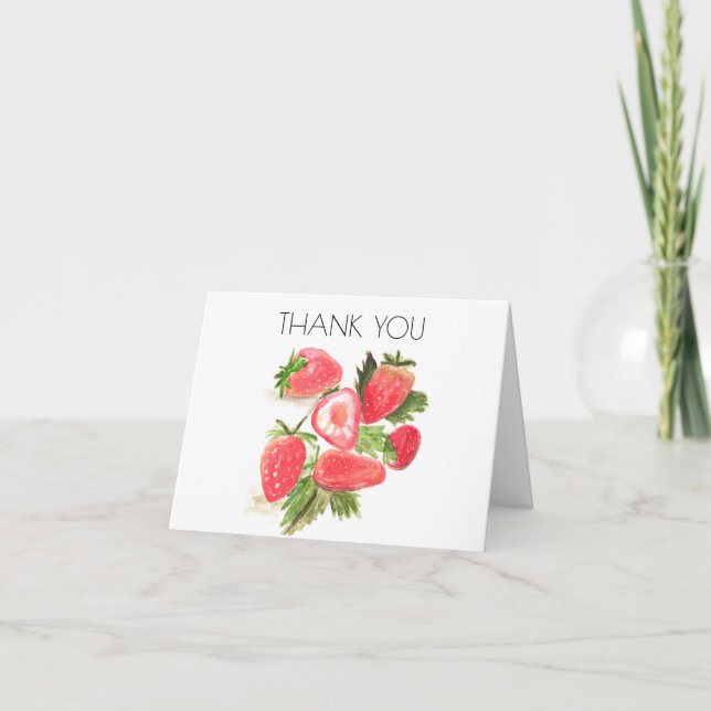 Berry fraise 1er premier anniversaire Merci (Devant)