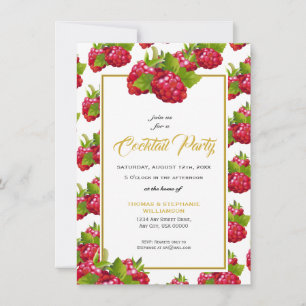 Berry Fruit Summer Brunch Party Invitation