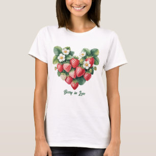 Berry in Love - T-shirt fleuri à la fraise romanti