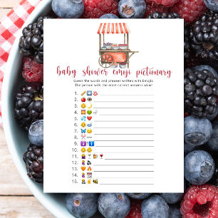 Berry - jeu de pictionary de baby shower emoji