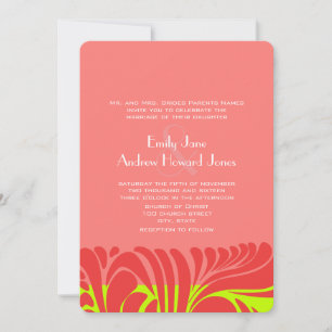 Berry Lime Delight Swirl Faire-part de mariage