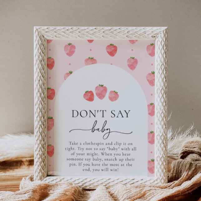 Berry Ne pas Dire Baby Game Sign (Créateur téléchargé)