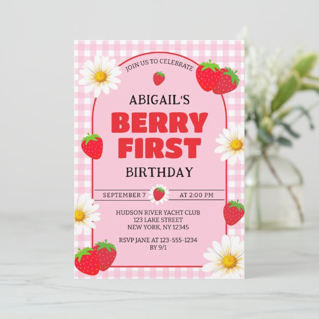 BERRY PREMIER ANNIVERSAIRE Invitation (Debout devant)
