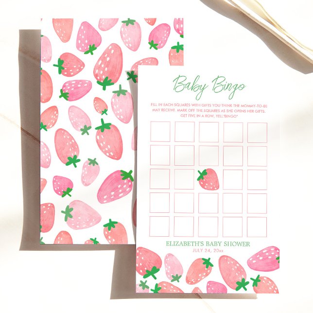 Berry Sweet Baby Baby shower Bingo Jeu (Créateur téléchargé)