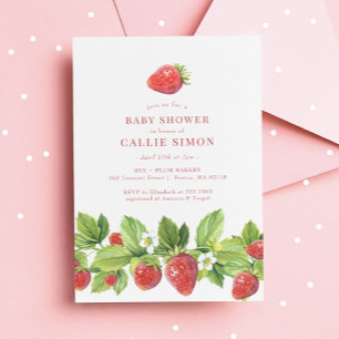 Berry Sweet Baby shower aux fraises rouges