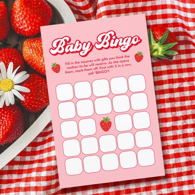 Berry Sweet Baby shower fraise Baby Jeu de Bingo (Créateur téléchargé)