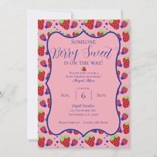 Berry Sweet Baby shower Invitation