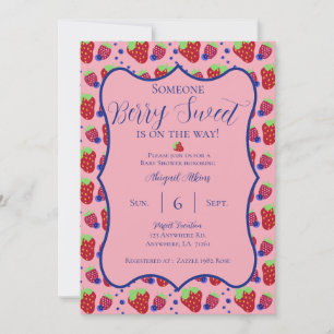 Berry Sweet Baby shower Invitation