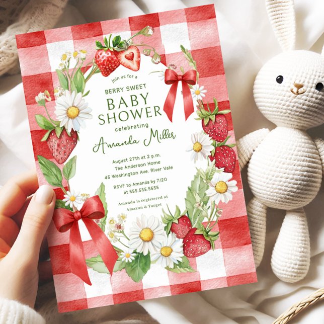 Berry Sweet Baby shower Invitation (Créateur téléchargé)