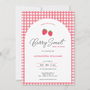 Berry Sweet Baby shower Invitation