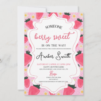 Berry Sweet Baby shower Invitation