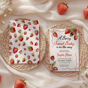 Berry Sweet Invitation Invitation baby shower