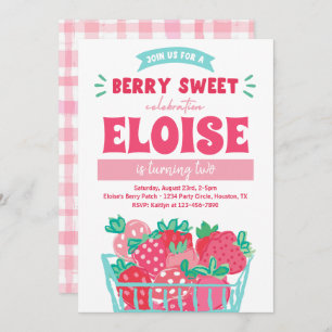 Berry Sweet Invitation   Invitation fraise