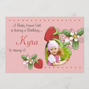 Berry Sweet - Photo Invitation à la fête d'anniver