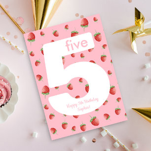 Berry Sweet Strawberry Bonne carte d'anniversaire