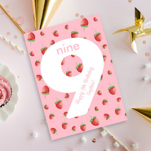 Berry Sweet Strawberry Bonne carte d'anniversaire