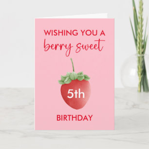 Berry Sweet Strawberry Bonne carte d'anniversaire