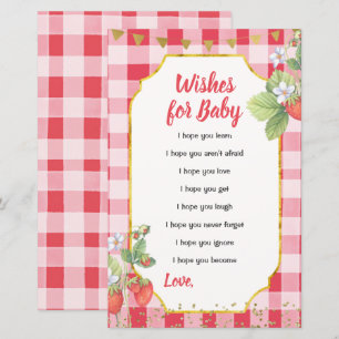 Berry Sweet Strawberry Summer Wives for Baby Card