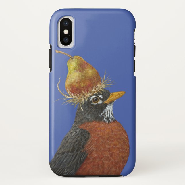 Berta le robin Tough iPhone X Coque (Dos)
