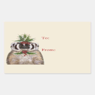 Bertrand le blaireau Noël à/de stickers