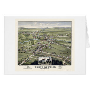 Berwick du nord, JE carte panoramique - 1877