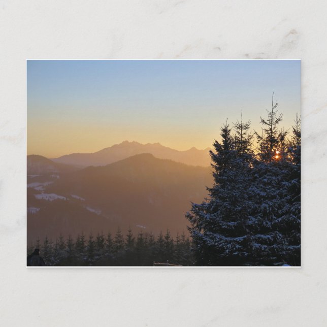 Beskid Sądecki Vue pour Tatras Carte Postale (Devant)