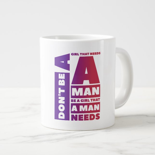 Besoin - Cadeau Jumbo Mug (Devant droit)