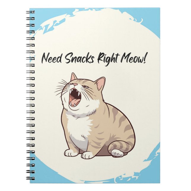 Besoin de snacks Carnet Meow droit (Devant)