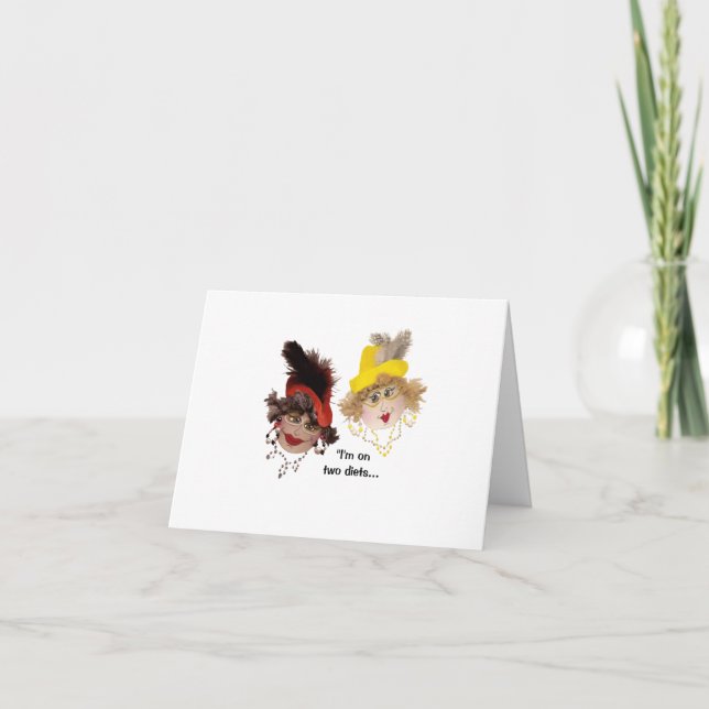 Besoin humoristique de deux régimes pliés Carte de (Devant)