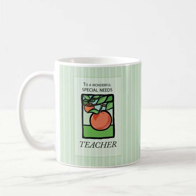 Besoins spéciaux Enseignant Merci Mug cadeau, Pomm (Gauche)