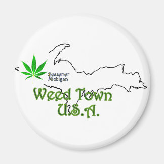 Bessemer Michigan, Weed Town U.S.A. Magnet