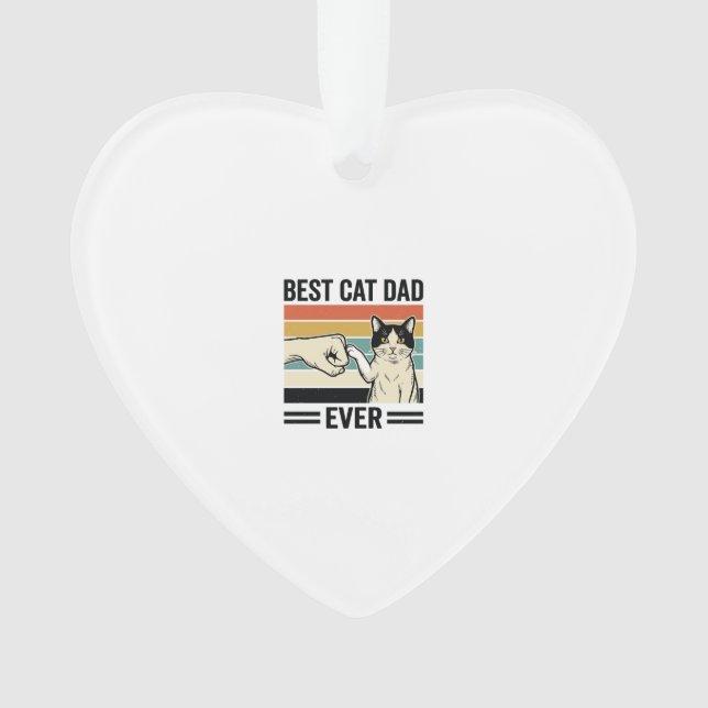 Best Cat Dad Ever Retro Cat Fist Bump Shirt_1 (devant)