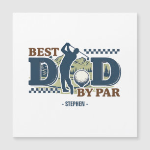 Best Dad By Par - Golf Papa Silhouette Design
