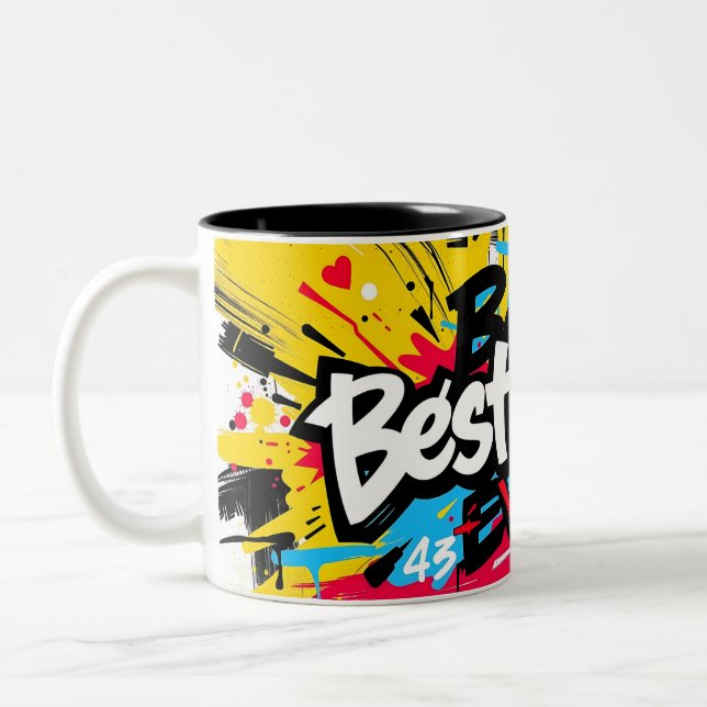 Best Dad Ever Graffiti-Style Father’s Day Mug (Gauche)