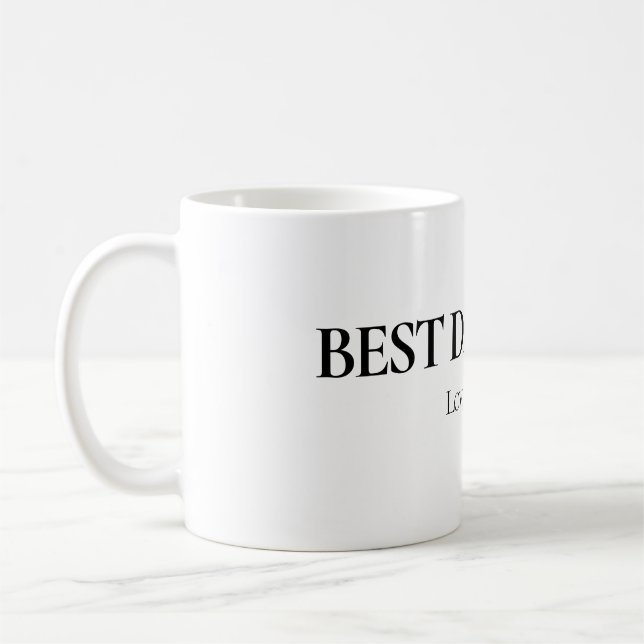 Best Dad Ever Personalized Mug (Gauche)