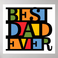 BEST DAD EVER poster